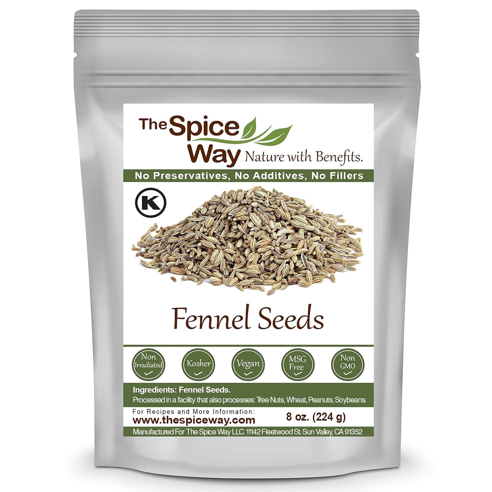 Fennel Seeds 8oz – Whole Bulk for Tea & Cooking
