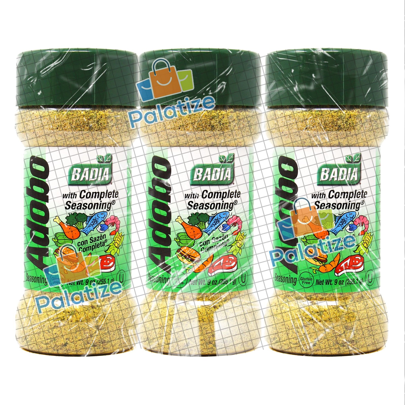 Badia Adobo with Complete Seasoning, 9 oz – Palatize Pack 9 Ounce (Pack of 3)
