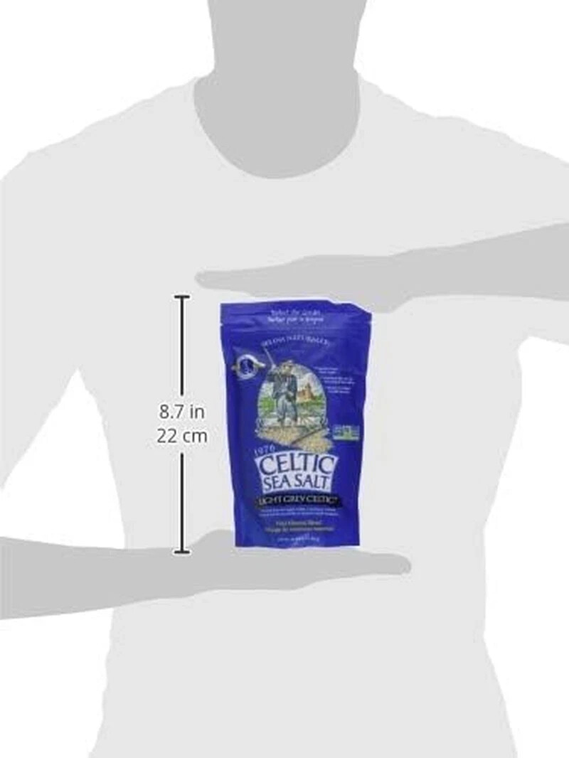 Sal Marina Gris Celta Gruesa 1 Lb No Refinada Para Especias y Condimentos Nueva