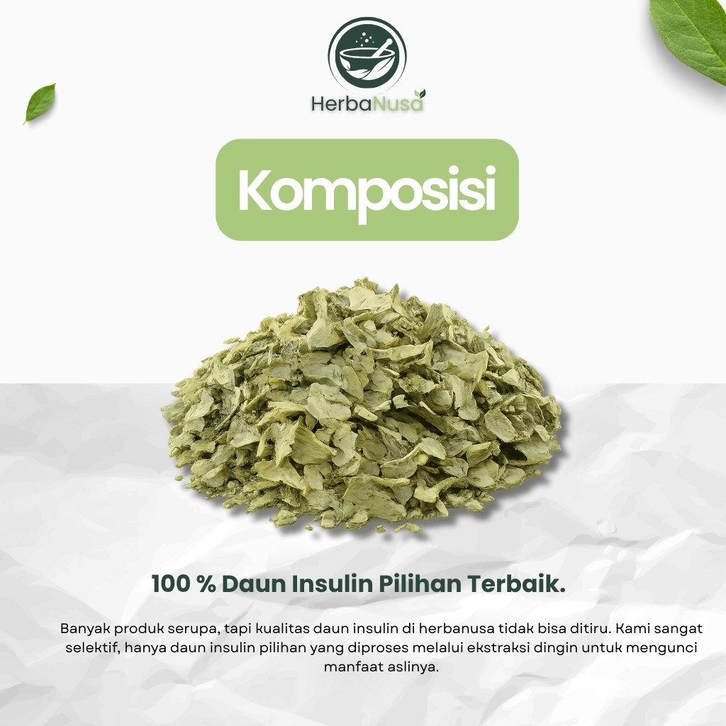 Dried Insulin Leaf 40 Gram Botanical Loose Herbal Infusion Ingredient