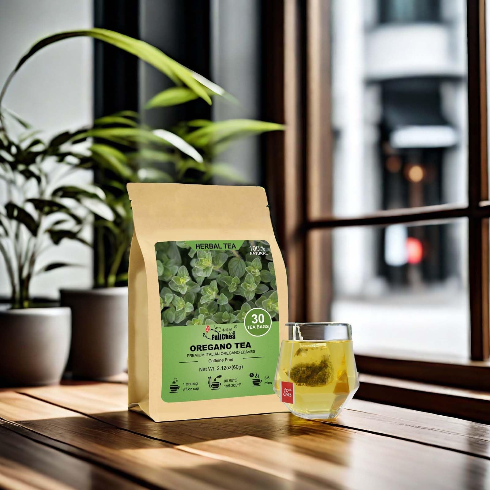 FullChea – Oregano Tea Bags, 30 Count, Dried 30 Count (Pack of 1)