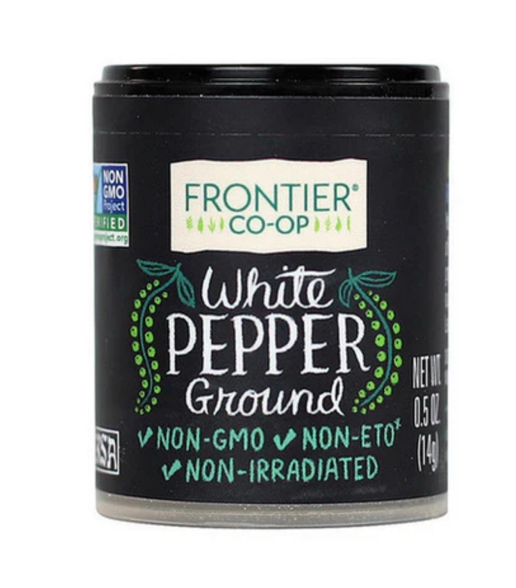 6 Pack Frontier Coop, White Pepper Ground, 0.5 Oz