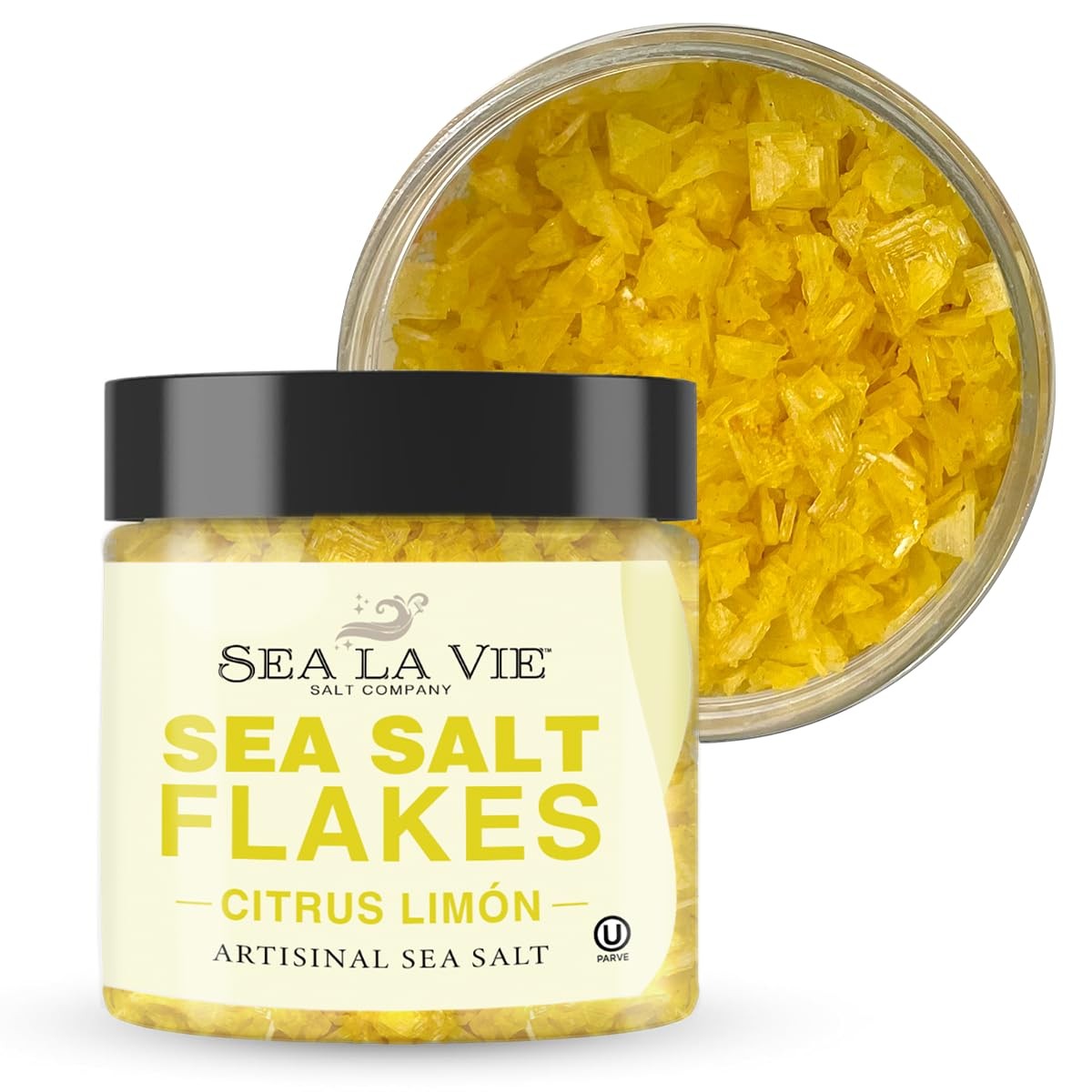 Sea La Vie Salt Flakes, 3.5 Ounces, Pack of 1, Kosher Handcrafted Gourmet Art…