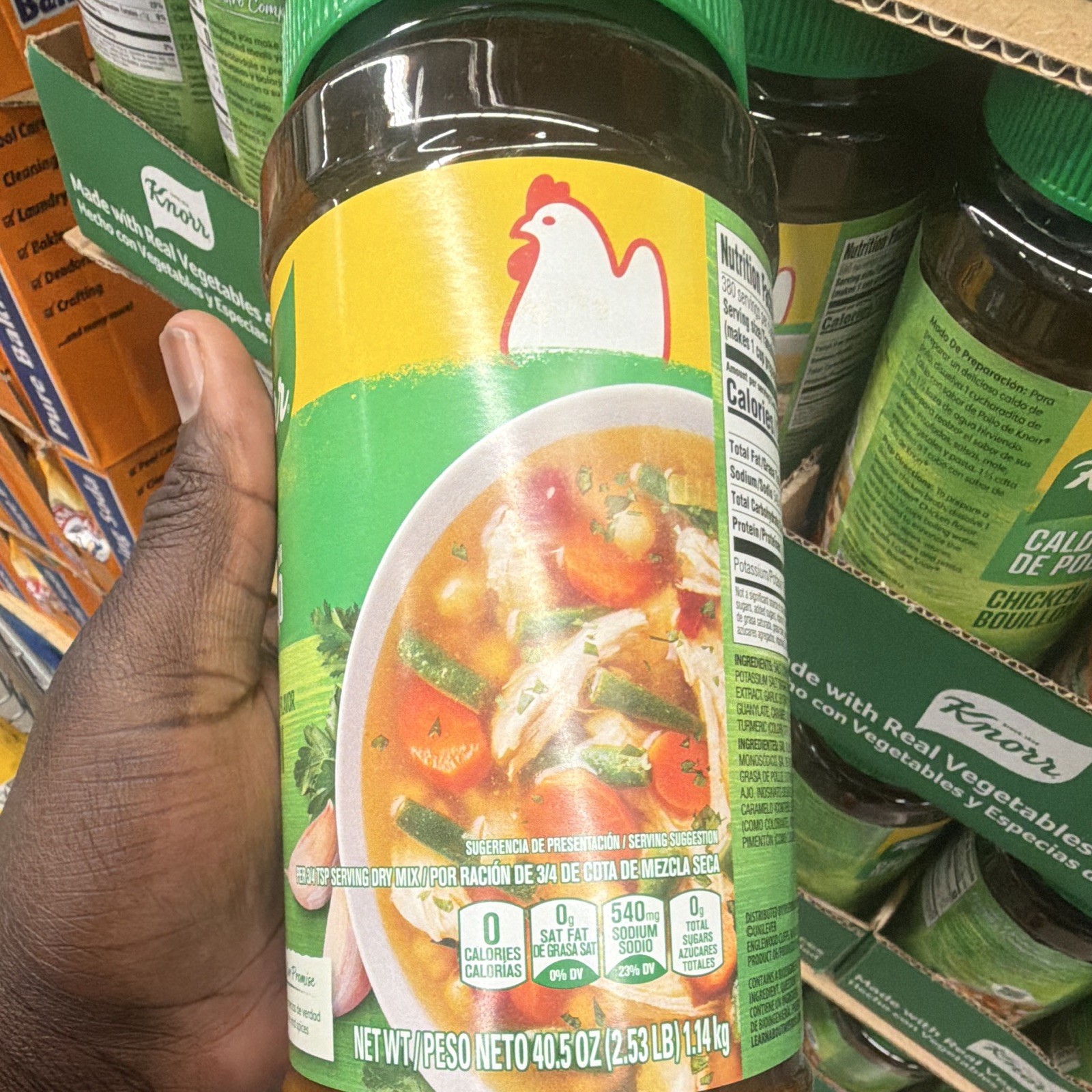 Knorr Caldo de Pollo Chicken Bouillon Granulated Powder, 40.5 oz