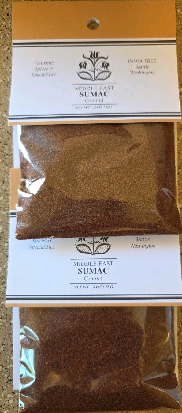 Lot Of 2 1.5 Oz Packs Of Sumac, 3 Oz Total Beautiful!