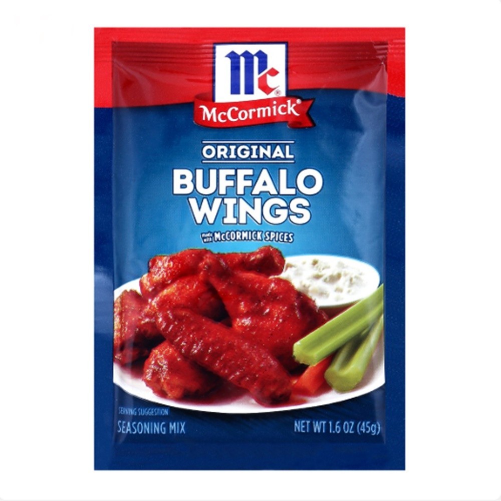 McCormick Buffalo Wings Seasoning Mix Original 45g (1.6 oz) Chicken Marinade X 6