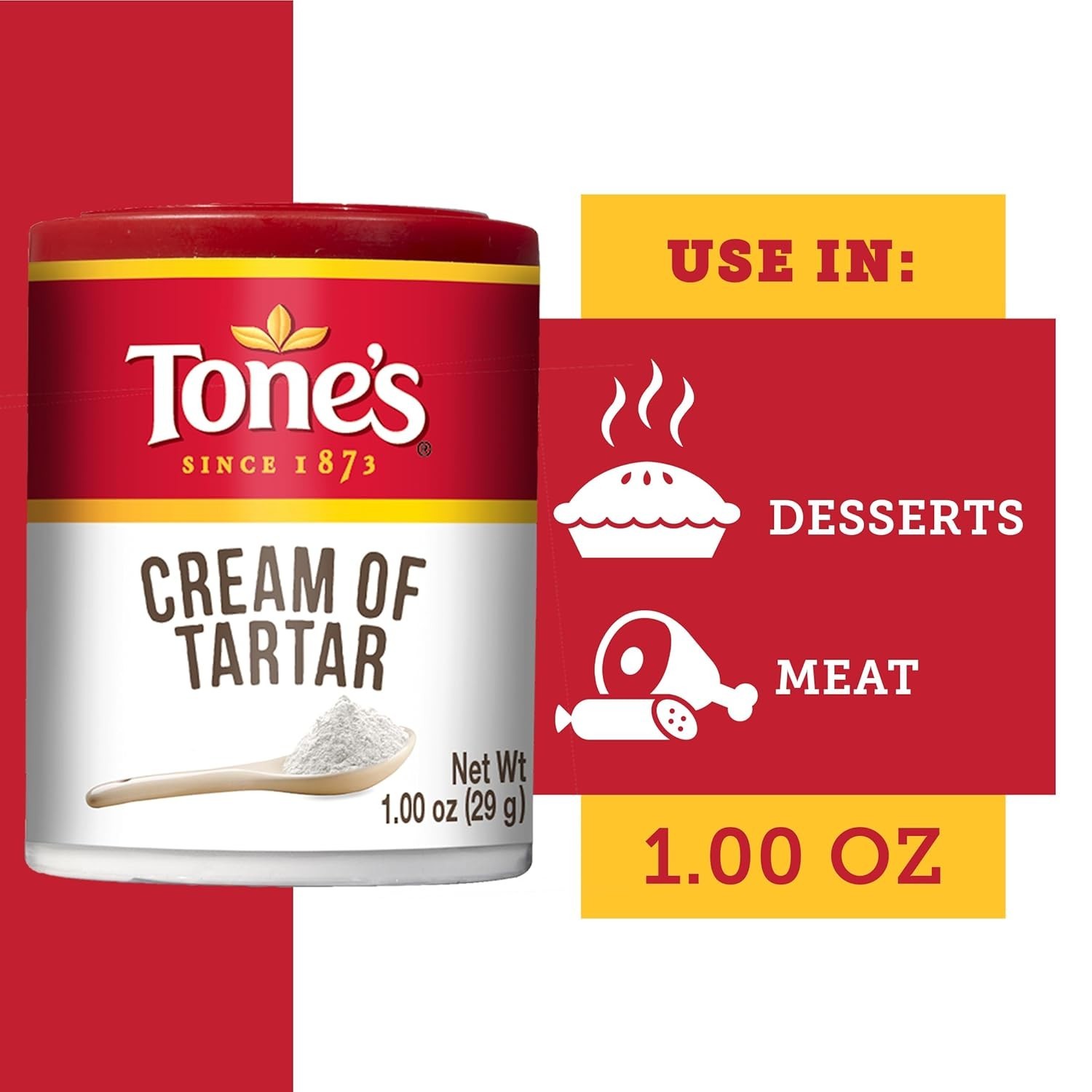 Cream of Tartar Powder, 1 Ounce – Perfect for Fluffy Baking