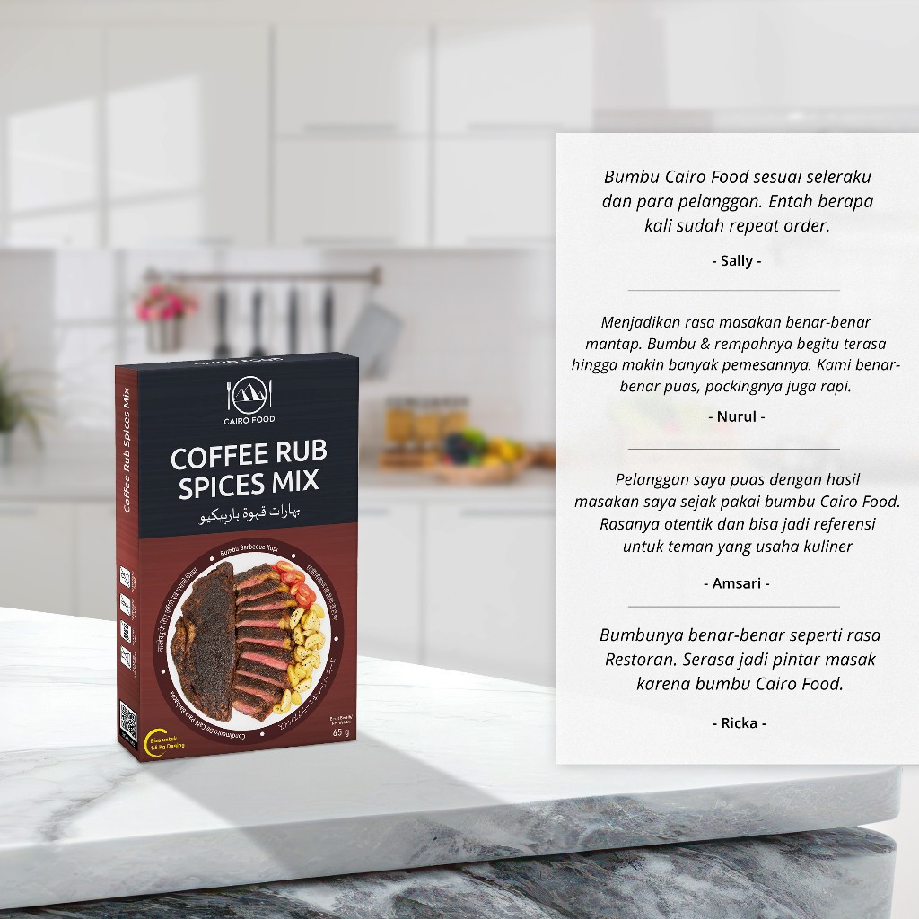 Coffee Rub Seasoning Culinary Seasoning Sweet Heat Street Flavors Bold Aroma