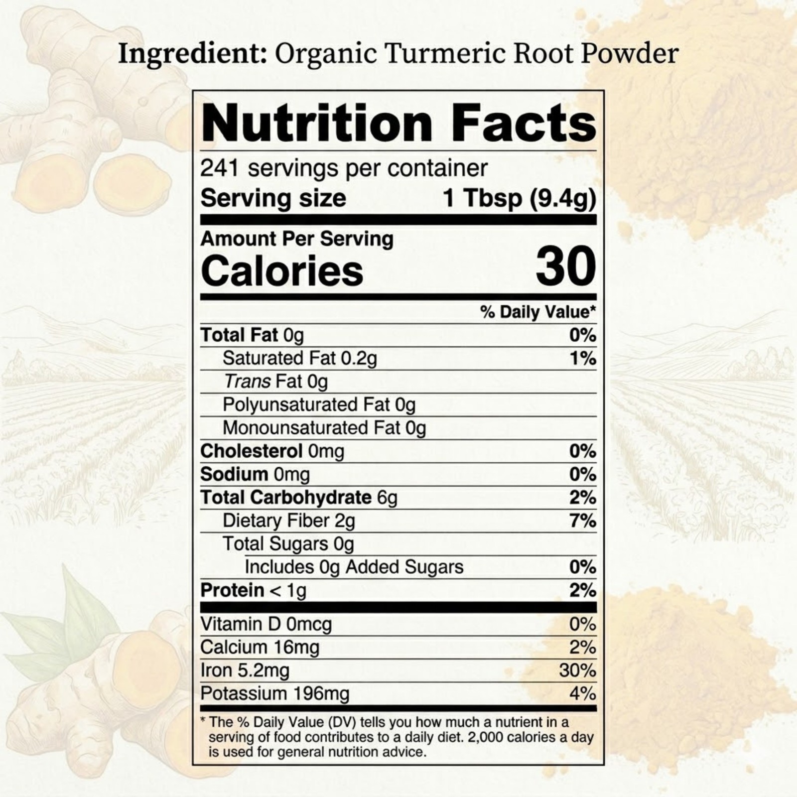 Spicy Organic Turmeric Powder 2 lbs | USDA Organic