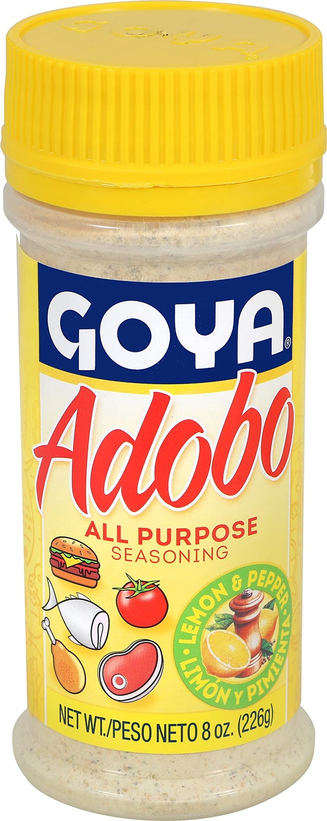 Goya Adobo All Purpose Seasoning With Lemon & Pepper, 8 Ounce (Pack of 1)