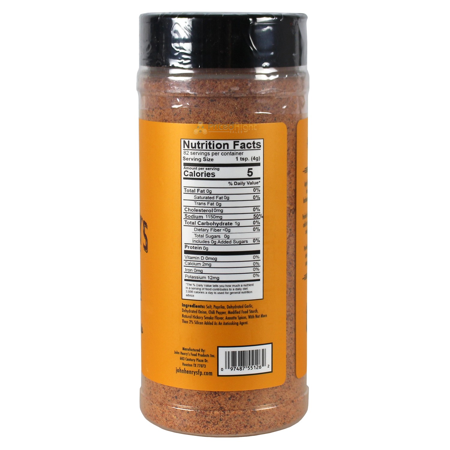 John Henry’s Store Ole Bobs Hickory w/ Garlic Rub Seasoning 11.5 Oz Bottle 55126