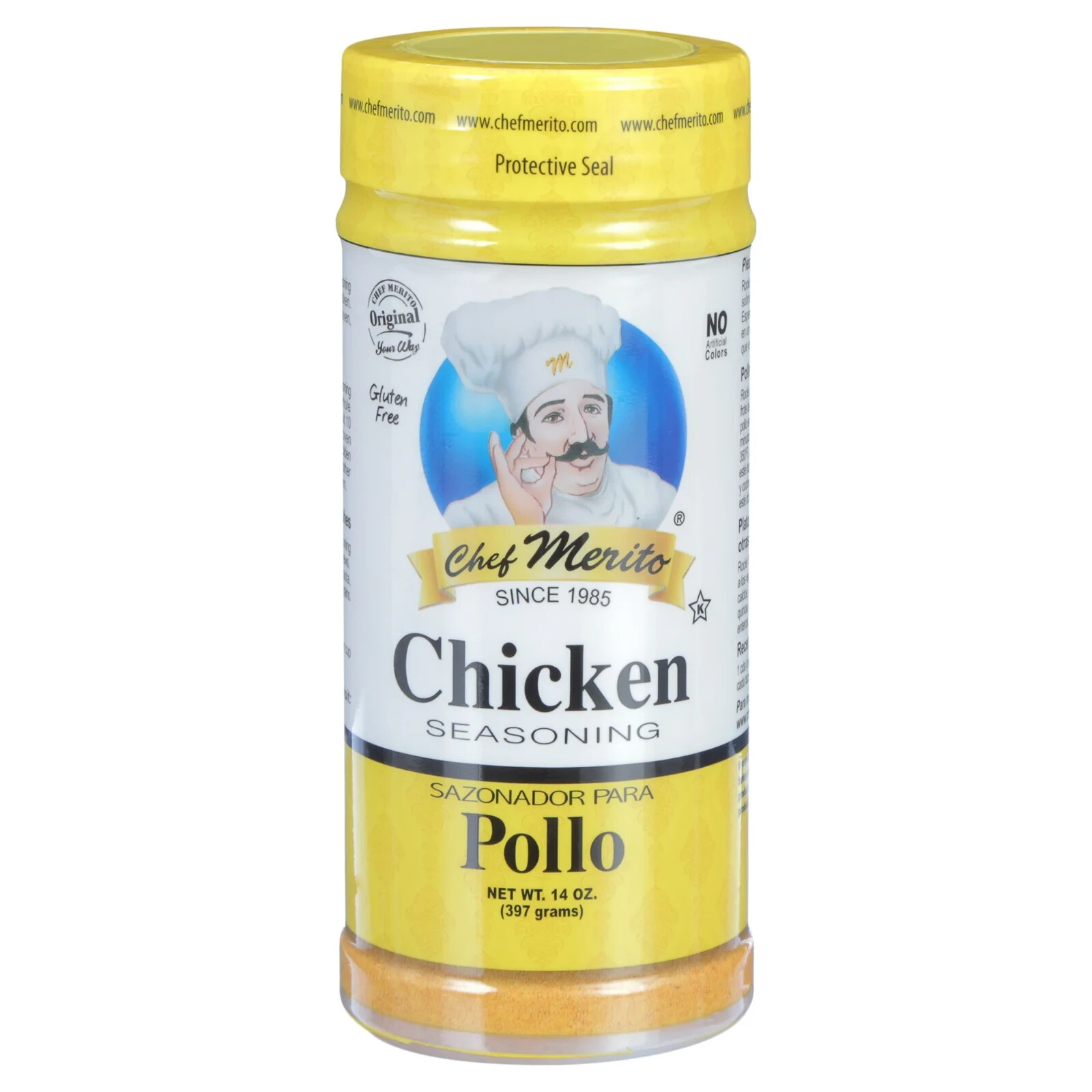 Chef Merito Steak & Chicken Seasoning Combo (4 Pack ) 2 Pack Each Flavor 14 oz