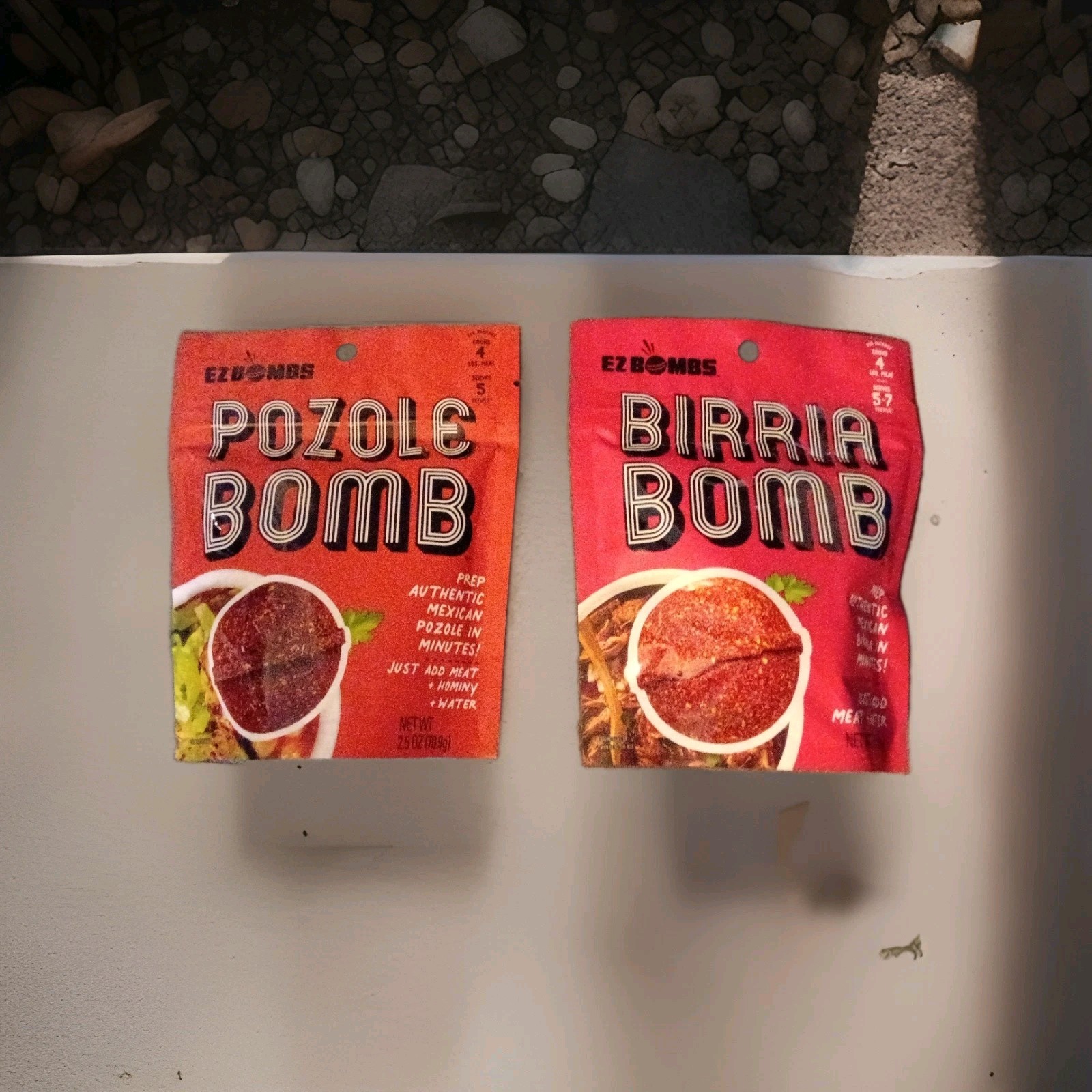 EZ Bombs Birria Bomb Seasoning & Pozole Bomb 2 Pack Best By 9/2027 (Mix 2 Pack)