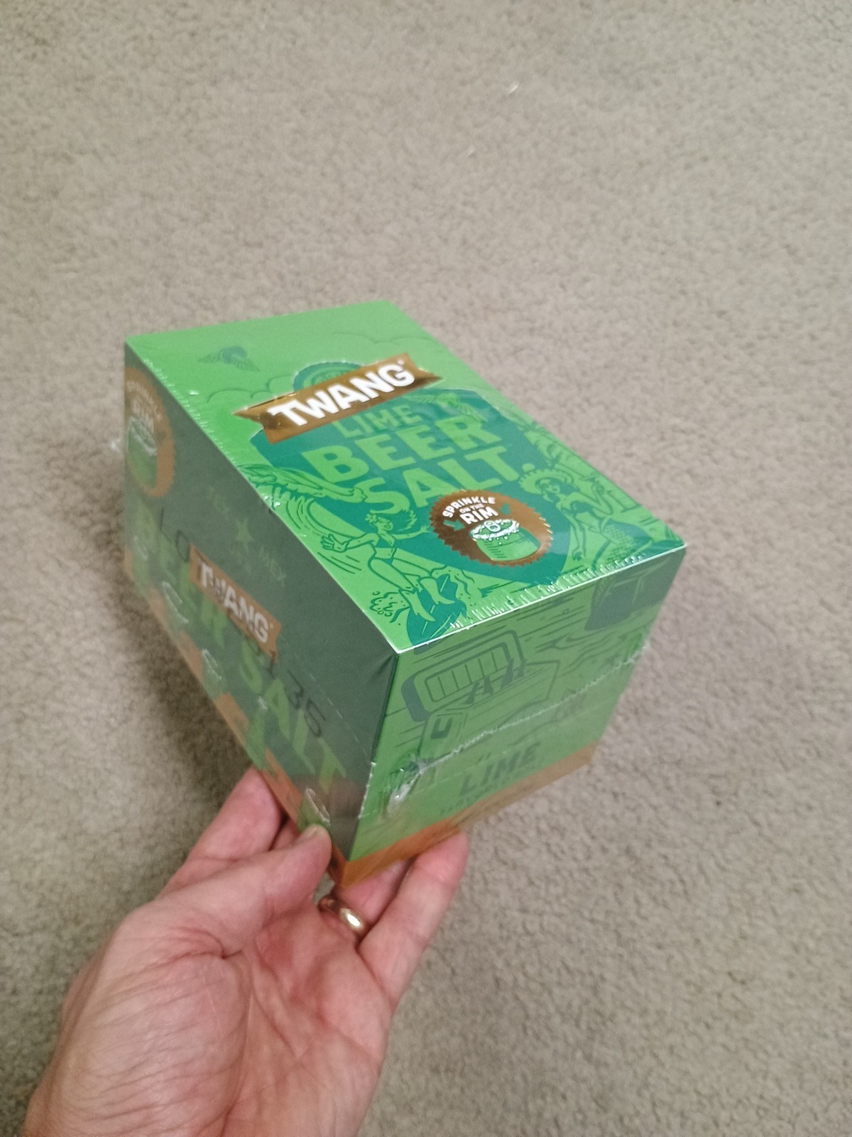 Twang Original Beer Salt LIME 1.4 oz Bottles 24 Count Box Sprinkle Rim Sealed