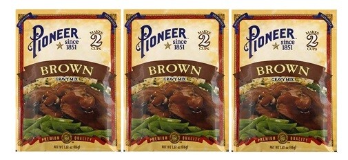 Pioneer Brand Brown Gravy Mix 3 Packet Pack