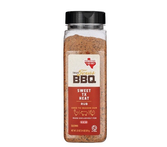 HEB True Texas BBQ Sweet TX Heat Rub Seasoning 22 oz