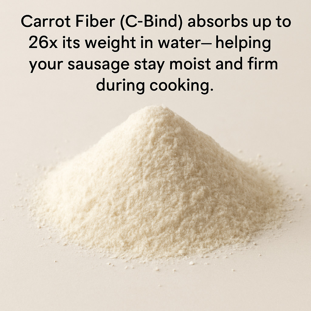 Carrot Fiber Binder C-Bind 1.5 oz Natural Sausage Binder – Moisture Retention