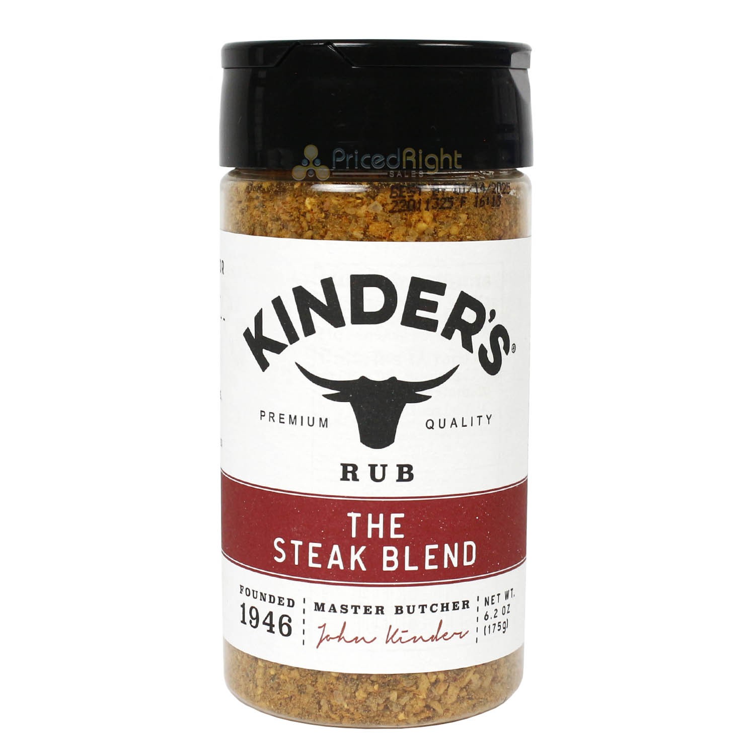 Kinder’s Steak Blend Dry Rub Seasoning Premium Quality Beef Chicken Pork 6.2 oz
