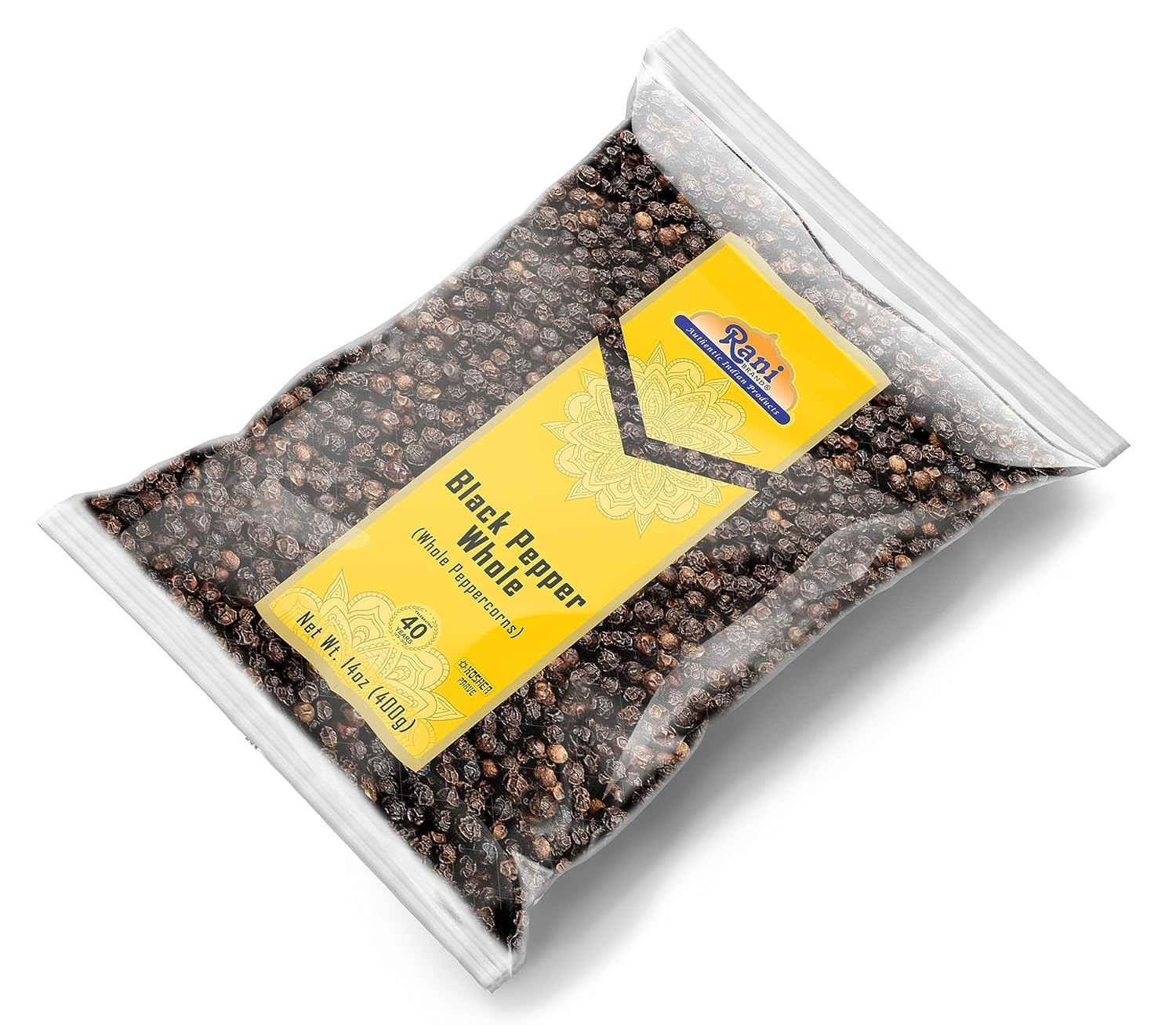 14oz Whole Black Peppercorns – Non-GMO, Gluten Friendly, Perfect for Grinders