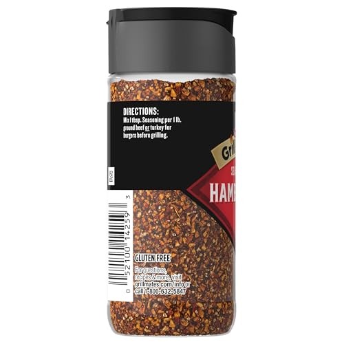 McCormick Grill Mates Hamburger Seasoning, 2.75 oz Ounce (Pack of 1)