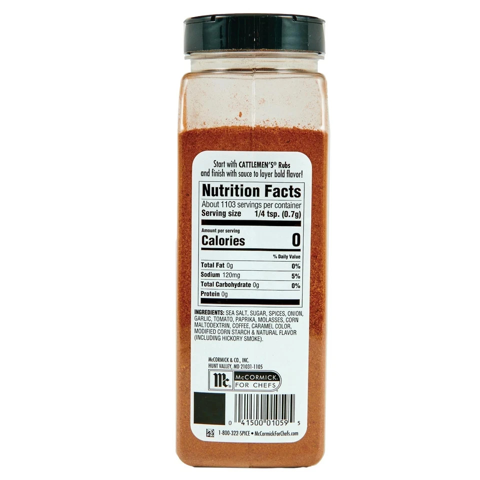 Cowboy Rub, 27.25 oz – One 27.25 Ounce Container of Cowboy BBQ Rub with Hicko…