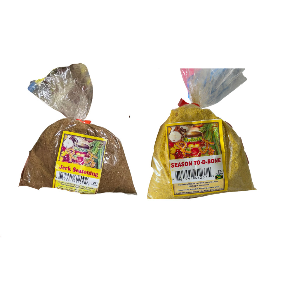 RJ’s Spices Jamaican Season To The Bone & Jerk Seasoning- 1lbs
