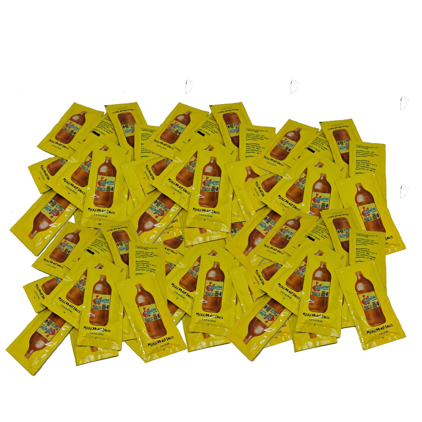 Valentina Mexican Hot Sauce | Picante Salsa Seasoning 0.34 Fl Oz (Pack of 50)