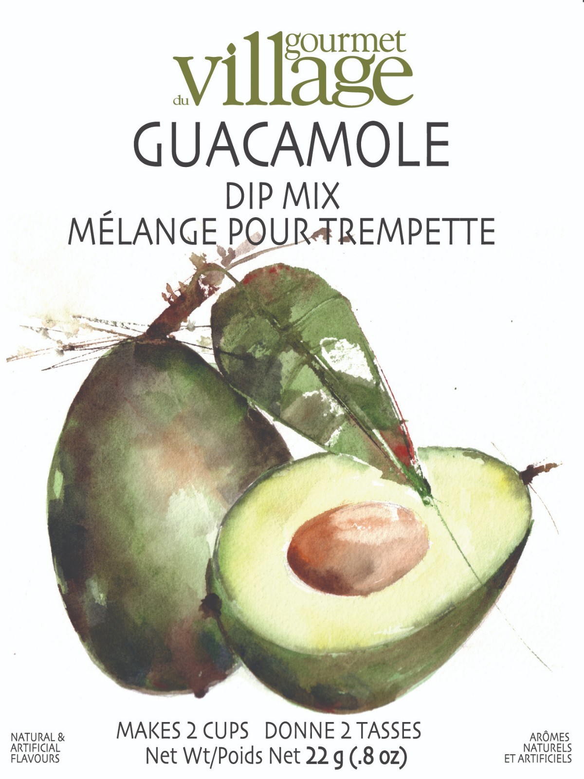 GOURMET DU VILLAGE, FRENCH GOURMET HOT & CHILLED DIP SEASONING MIXES,ALL FLAVORS