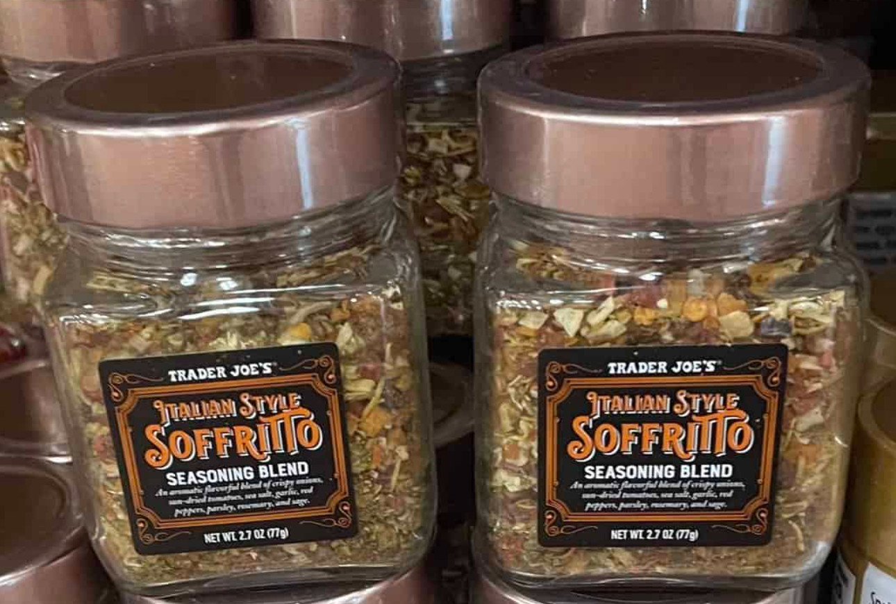 Trader Joe’s Italian Style Soffritto Seasoning Blend 2.7oz (77g) Glass Jar 2x