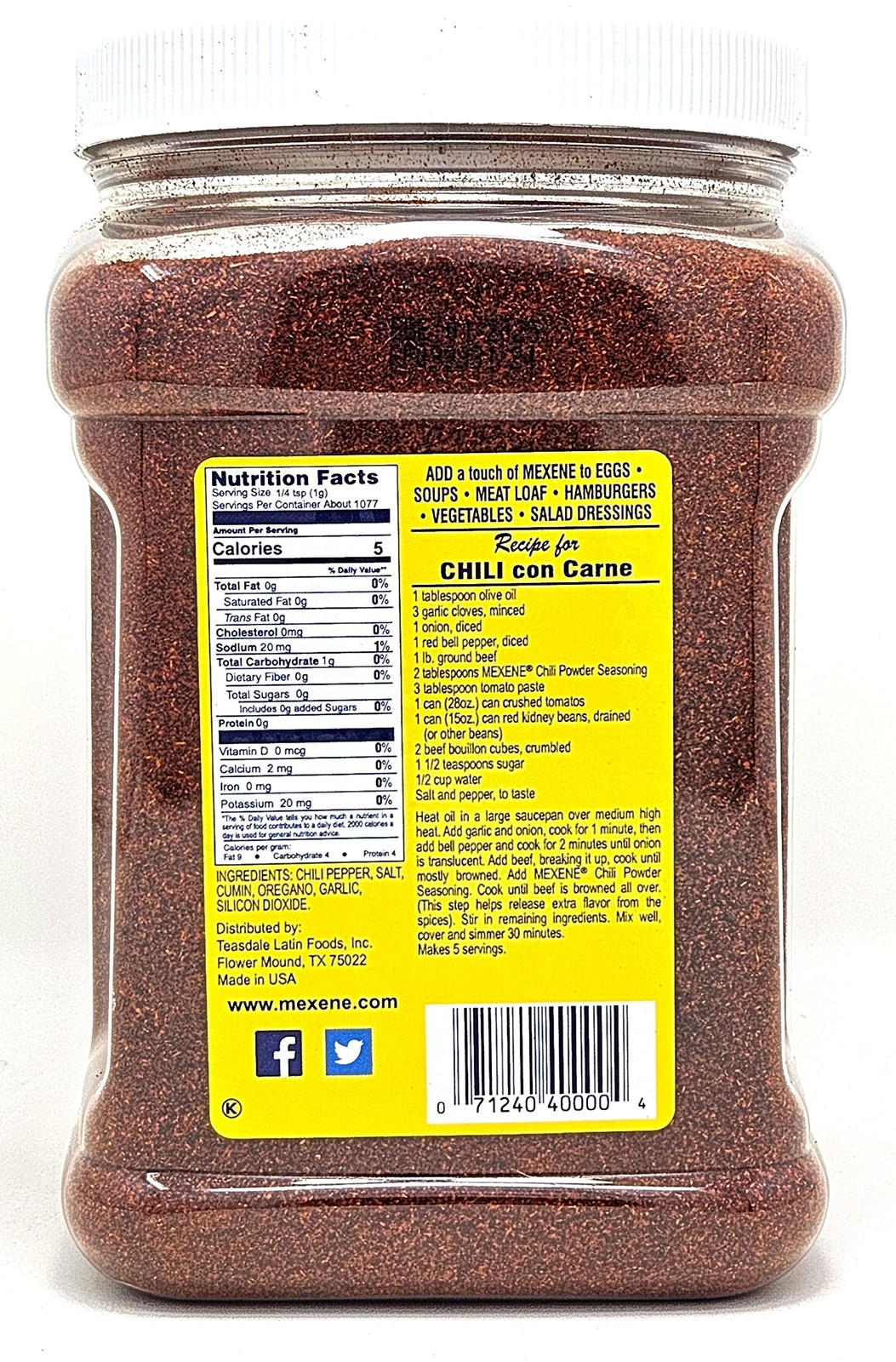 Chili Powder Seasoning 38 Ounce