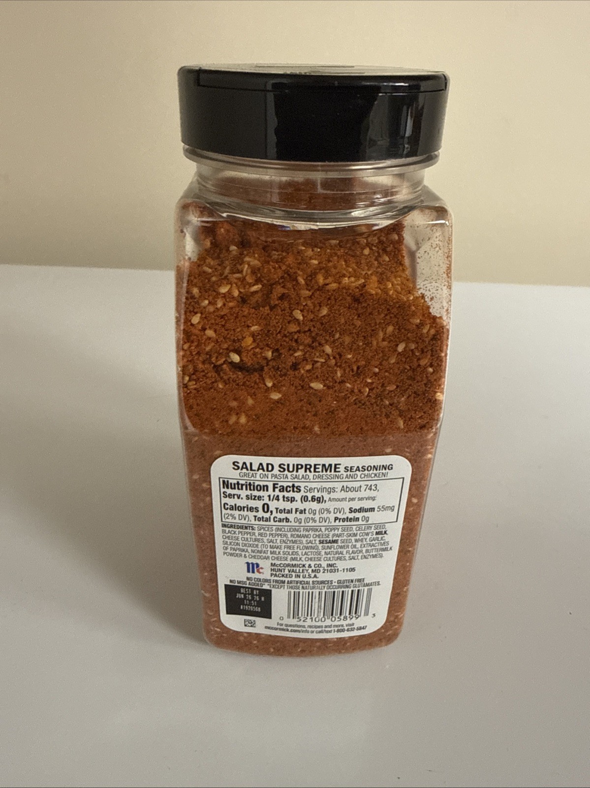 McCormick Salad Supreme Seasoning 15.75 Oz (446g)