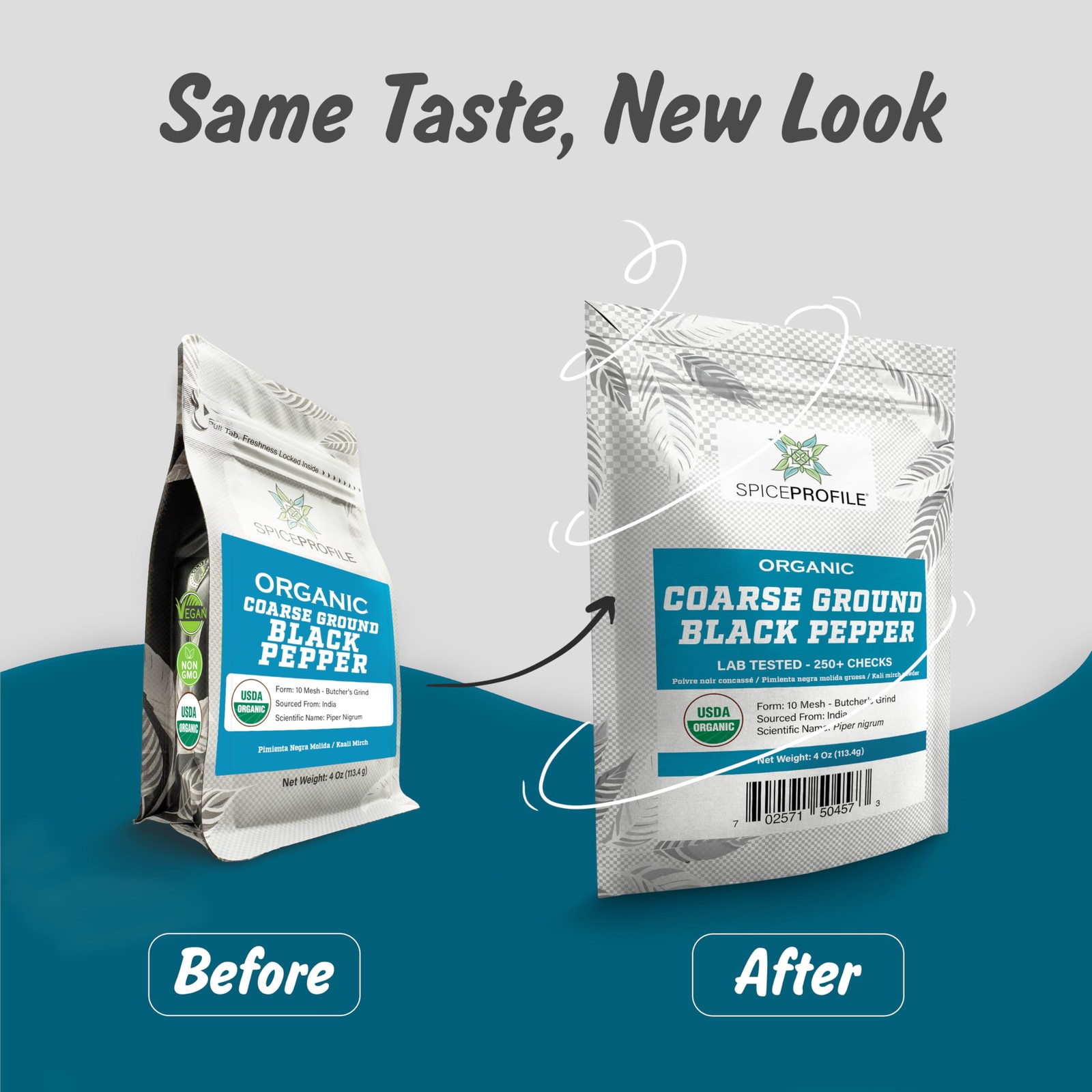 USDA Organic Coarse Ground Black Pepper, Lab Tested for Heavy Metals, Reseala…