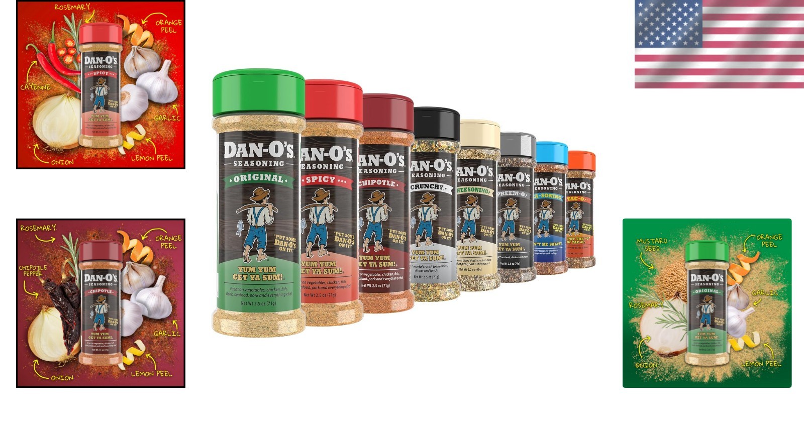 Dantastic 8 Flavors Seasoning Set – From Spicy to , Sugar-Free Goodness!