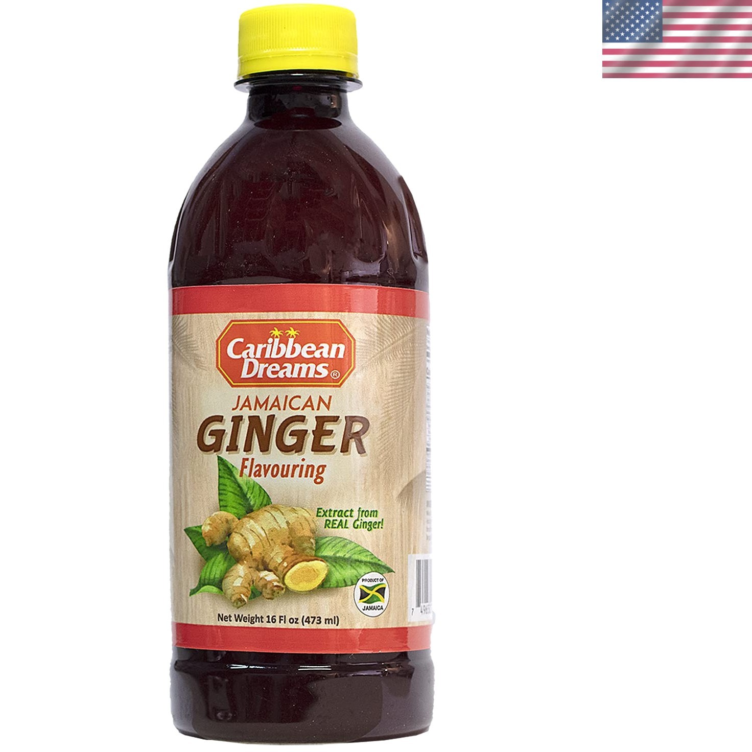 16 fl oz Jamaican Ginger Flavouring – Versatile for Drinks & Culinary Creations