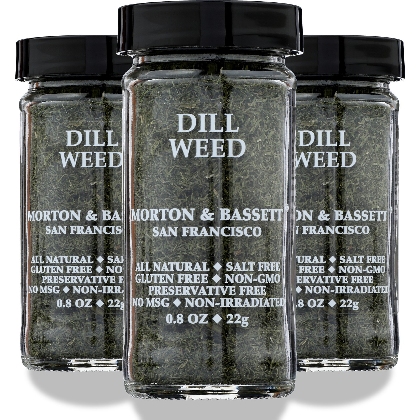 Dill Weed Herb Seasoning By Morton & Bassett 0.8 Oz Pasta 8 3 Pack