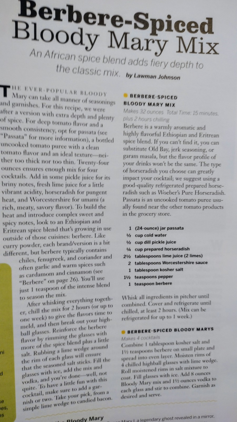 Cook’s Country Magazine Feb/March 2022 Taste The Sunshine LARGE PAPERBACK BOOK