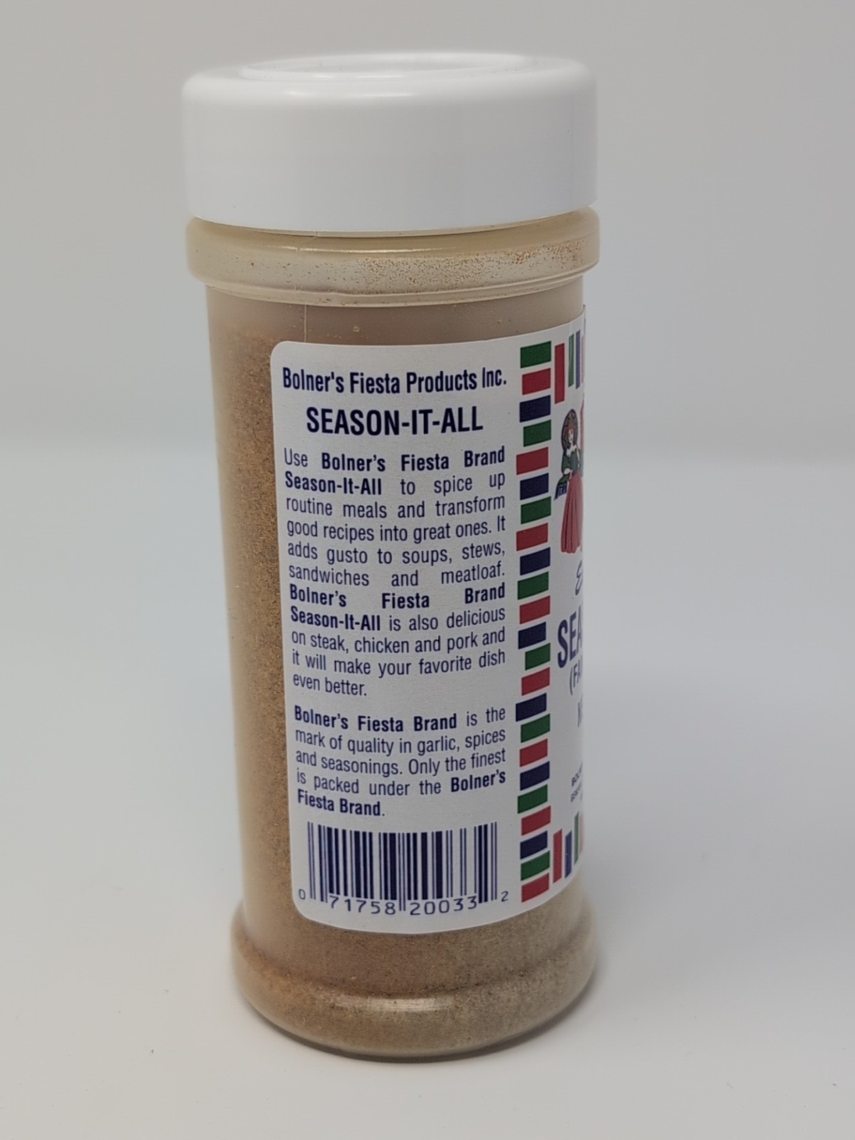 Bolner’s Fiesta Extra Fancy Season It All 7 Ounce Plastic Shaker