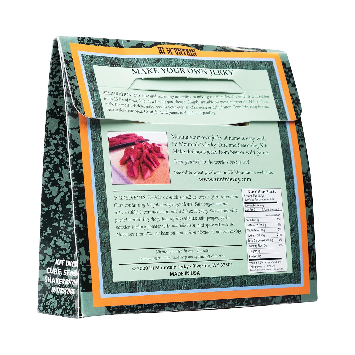 Hi Mountain Jerky HICKORY BLEND Seasoning & Cure Kit – 1 Box