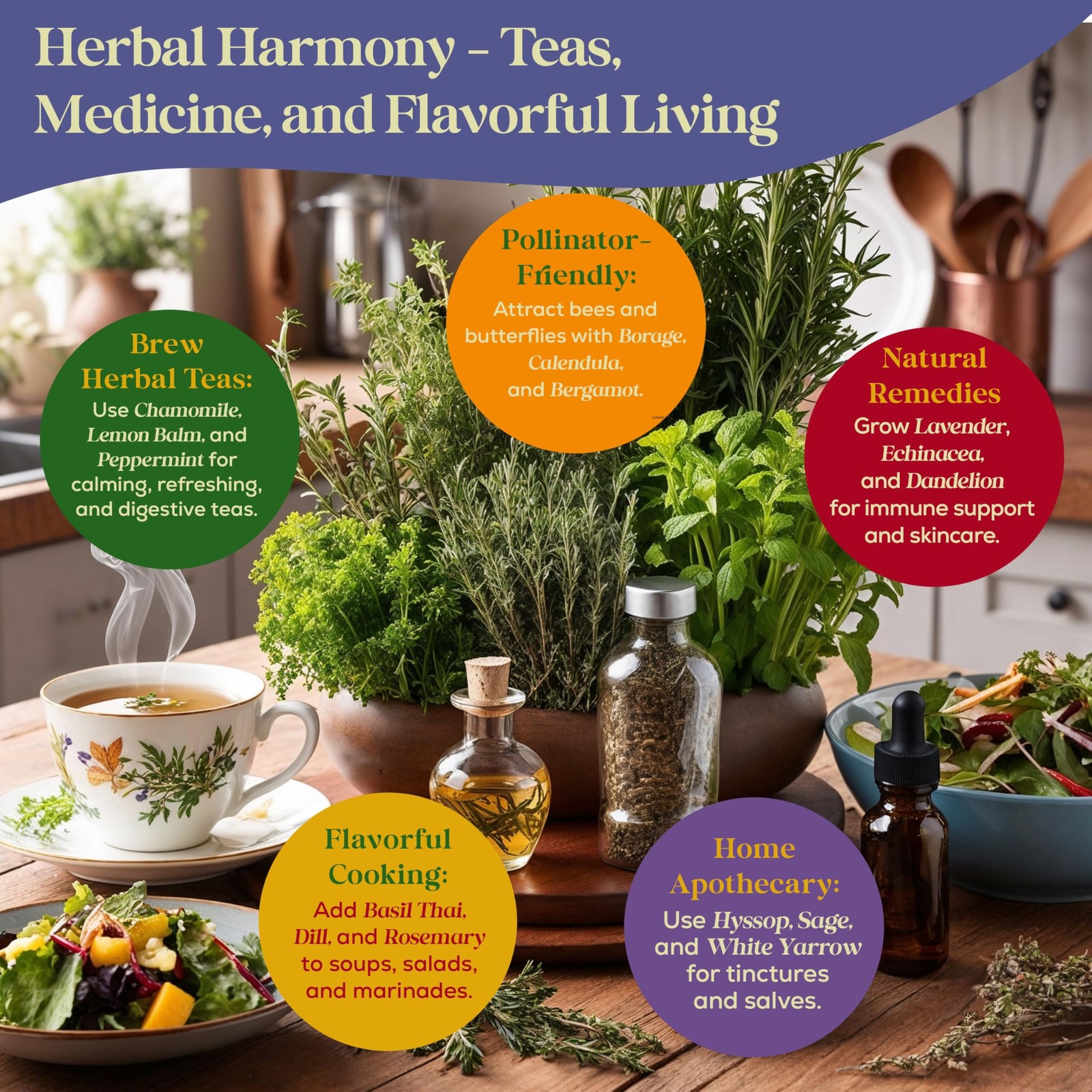 35 Medicinal & Tea Herb Seeds Variety Pack – 16,285+ Non-GMO Heirloom Herbs Seed