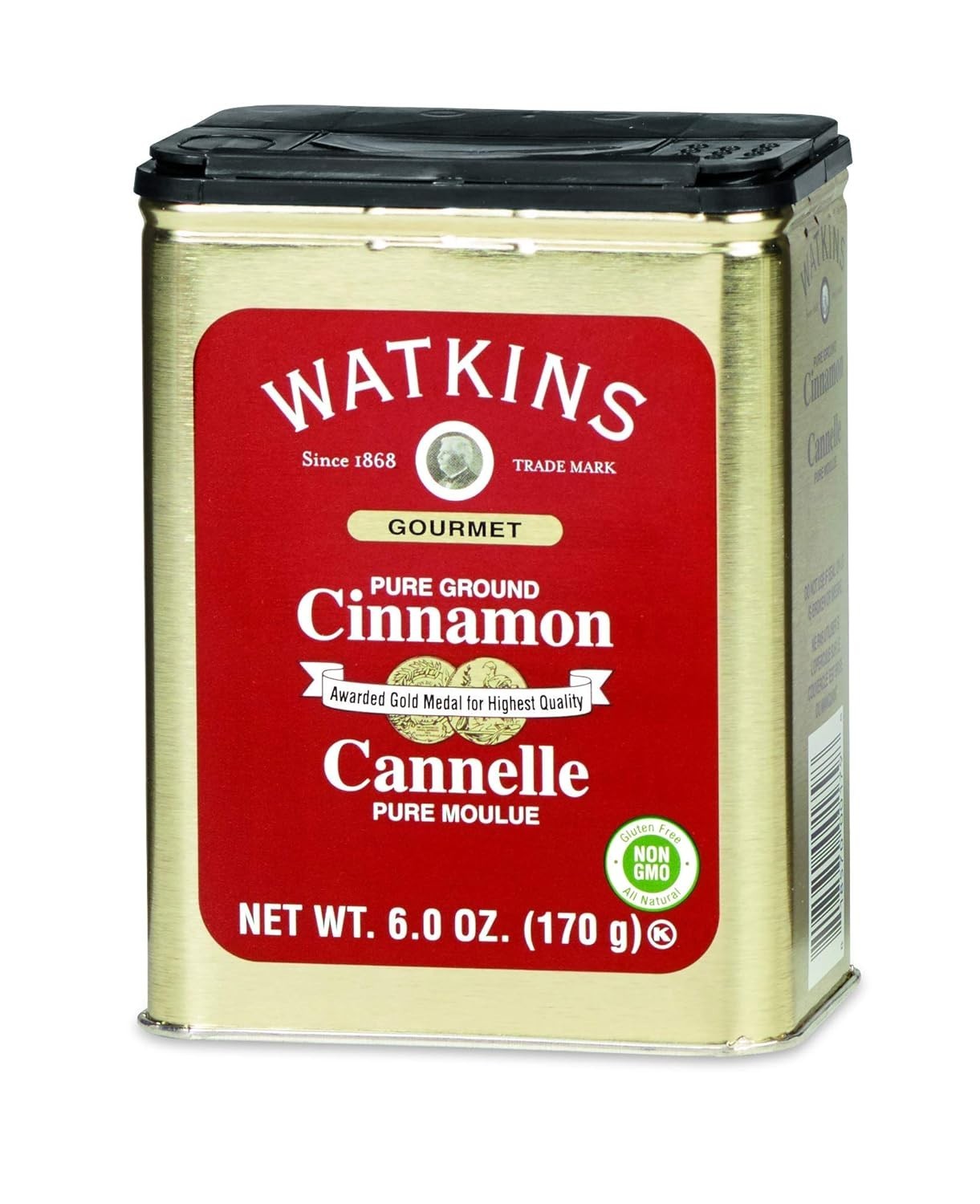 Gourmet Spice Tin, Pure Ground Cinnamon, 6 oz. Tin, 1-Count
