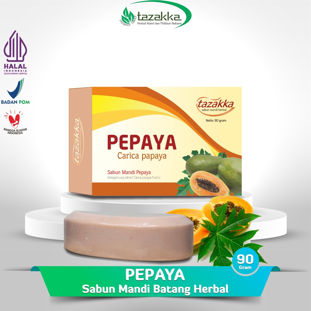 Papaya herbal bath soap bar 2x90g gentle cleansing natural aroma ritual