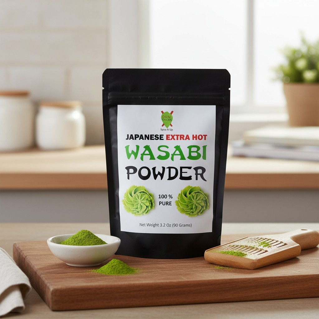 Japanese Wasabi Powder 3.2 Oz (90 Grams) Extra Hot – No Fillers – 100% Pure