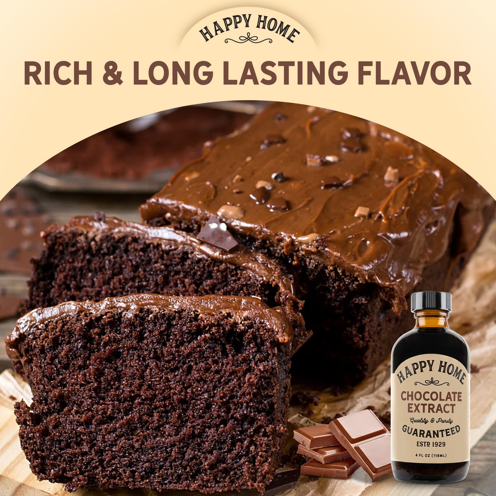 Premium Natural Chocolate Flavor – Certified Kosher, 4 oz.