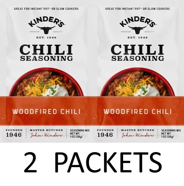 Kinder’s Woodfired Chili Seasoning Mix 1 oz Packet – 2 PACKETS
