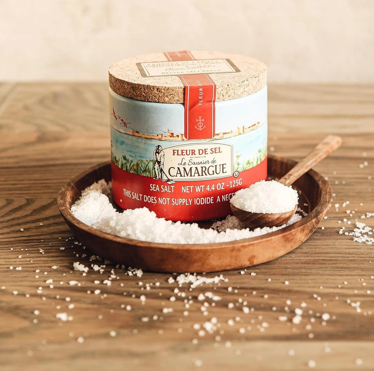 Le Saunier De Camargue Fleur De Sel Premium Sea Salt From France 4.4oz