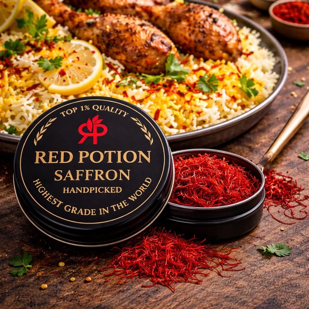 Saffron, Kashmiri Premium Saffron Threads, Grade AAA+ Super Negin, Non-GMO. F…