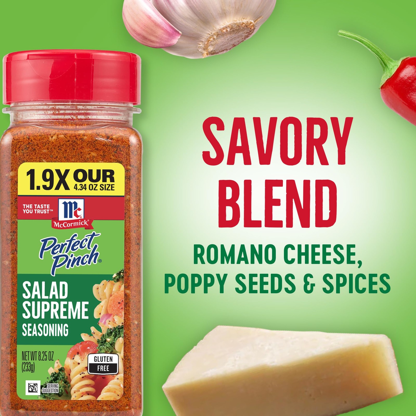 McCormick Perfect Pinch Seasoning, Salad Supreme, 8.25 Ounce (Pack of 1)