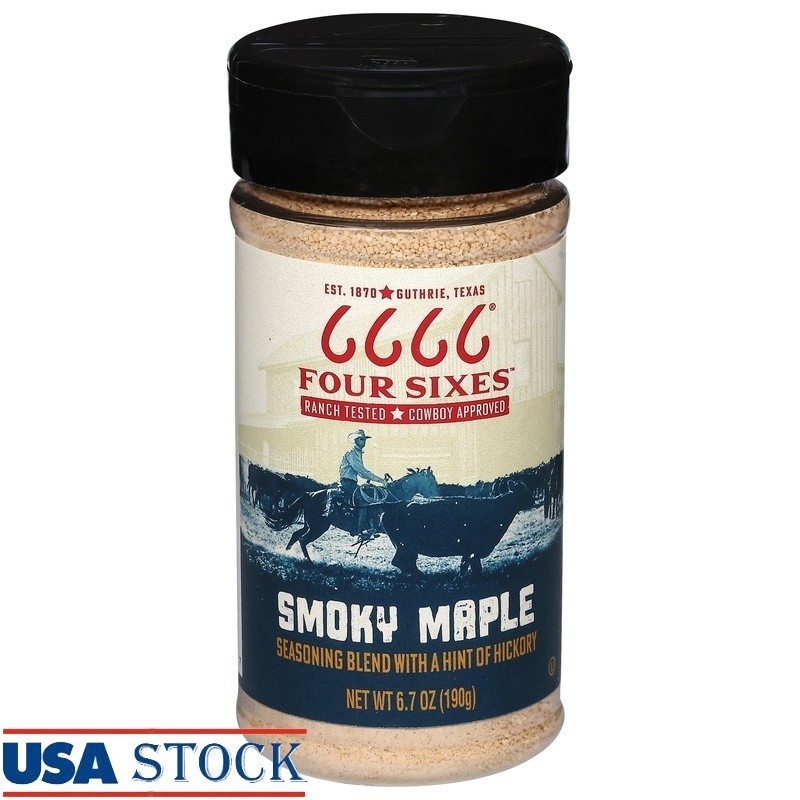 Smoky Maple Seasoning Blend Texas Style Spice 6.7 oz Shaker Bold Flavors Cooking