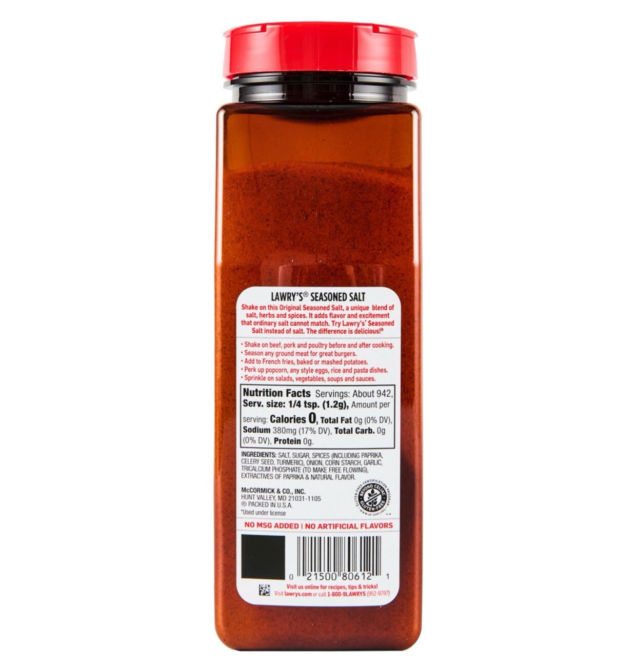 Lawry’s Seasoned Salt (40 oz. x 2pk)