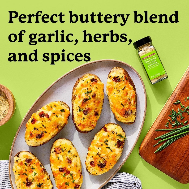 (3 pack) bettergoods Garlic Butter Flavored Seasoning, 3 oz